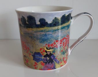 Vintage The Leonardo Collection x1 Bone China Mug with Claude Monet Design