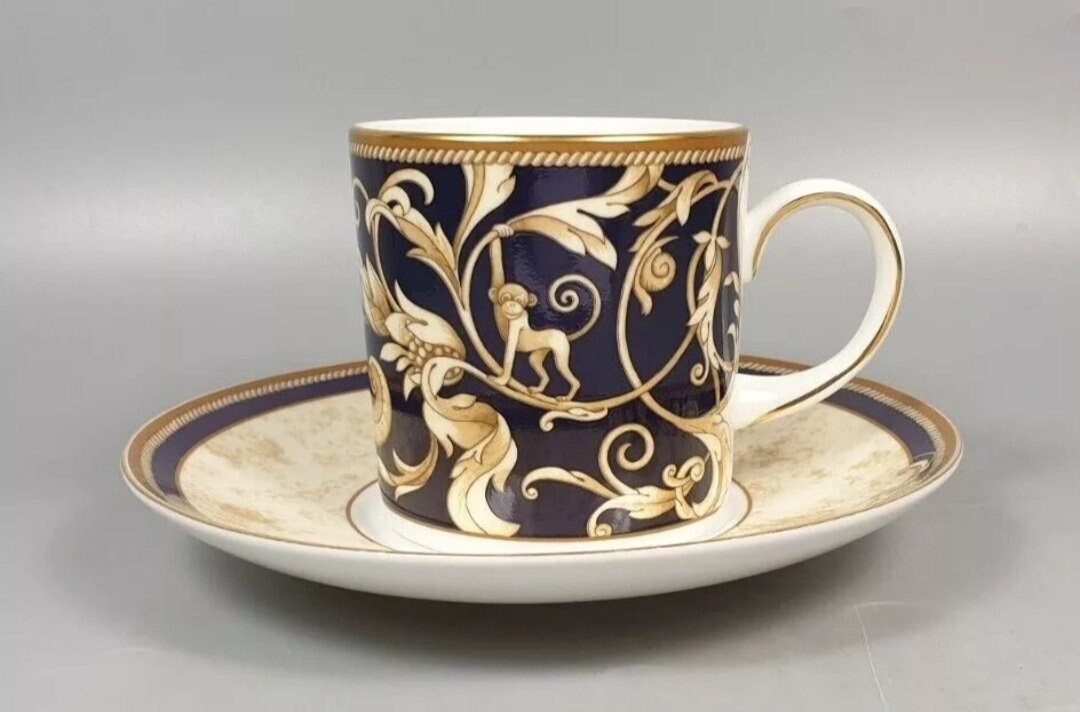 Vintage Wedgwood Cornucopia Accent Coffee Cup and Saucer - Etsy