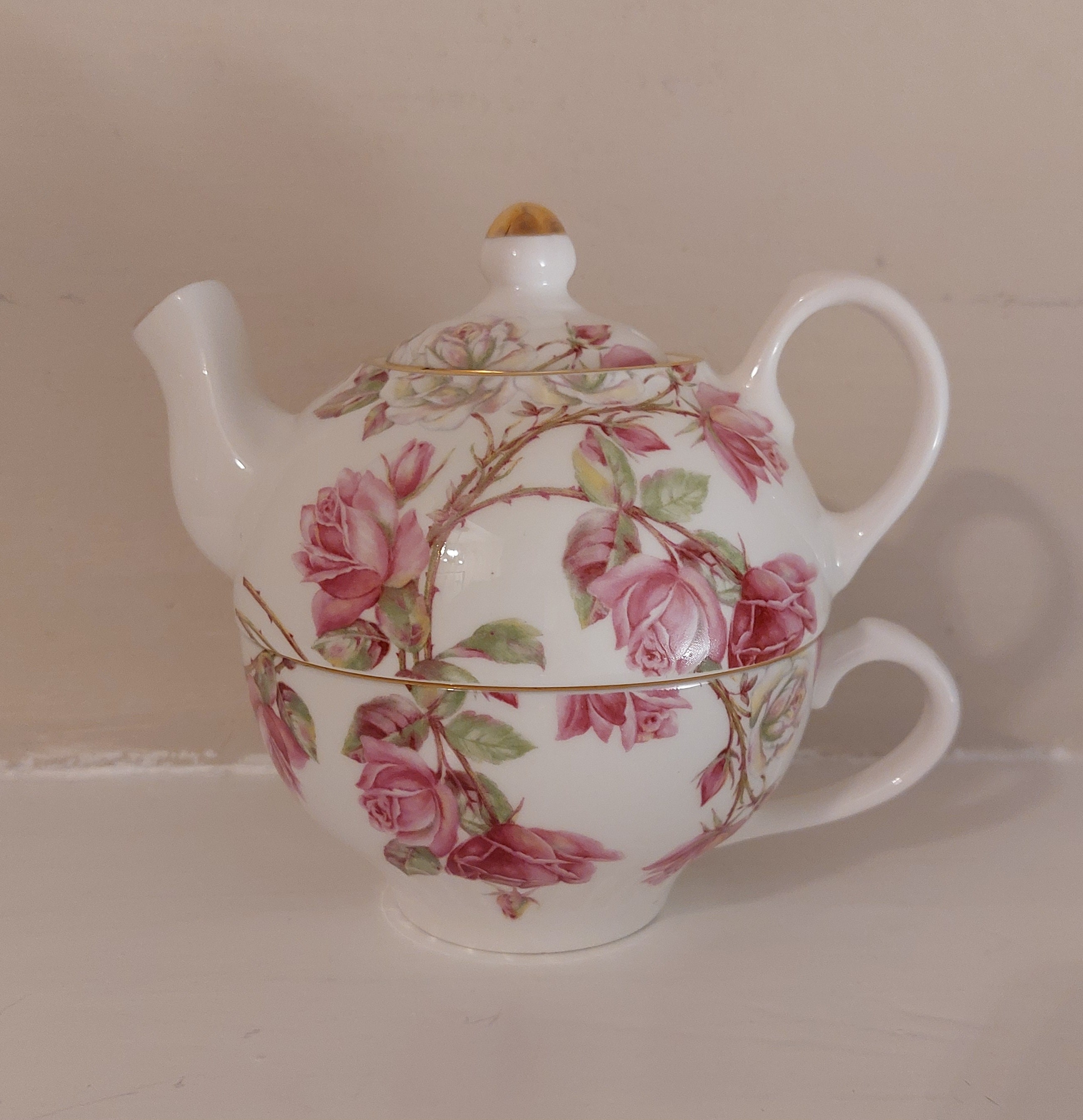 Vintage Aynsley Elizabeth Rose Tea for One Set - Etsy Australia