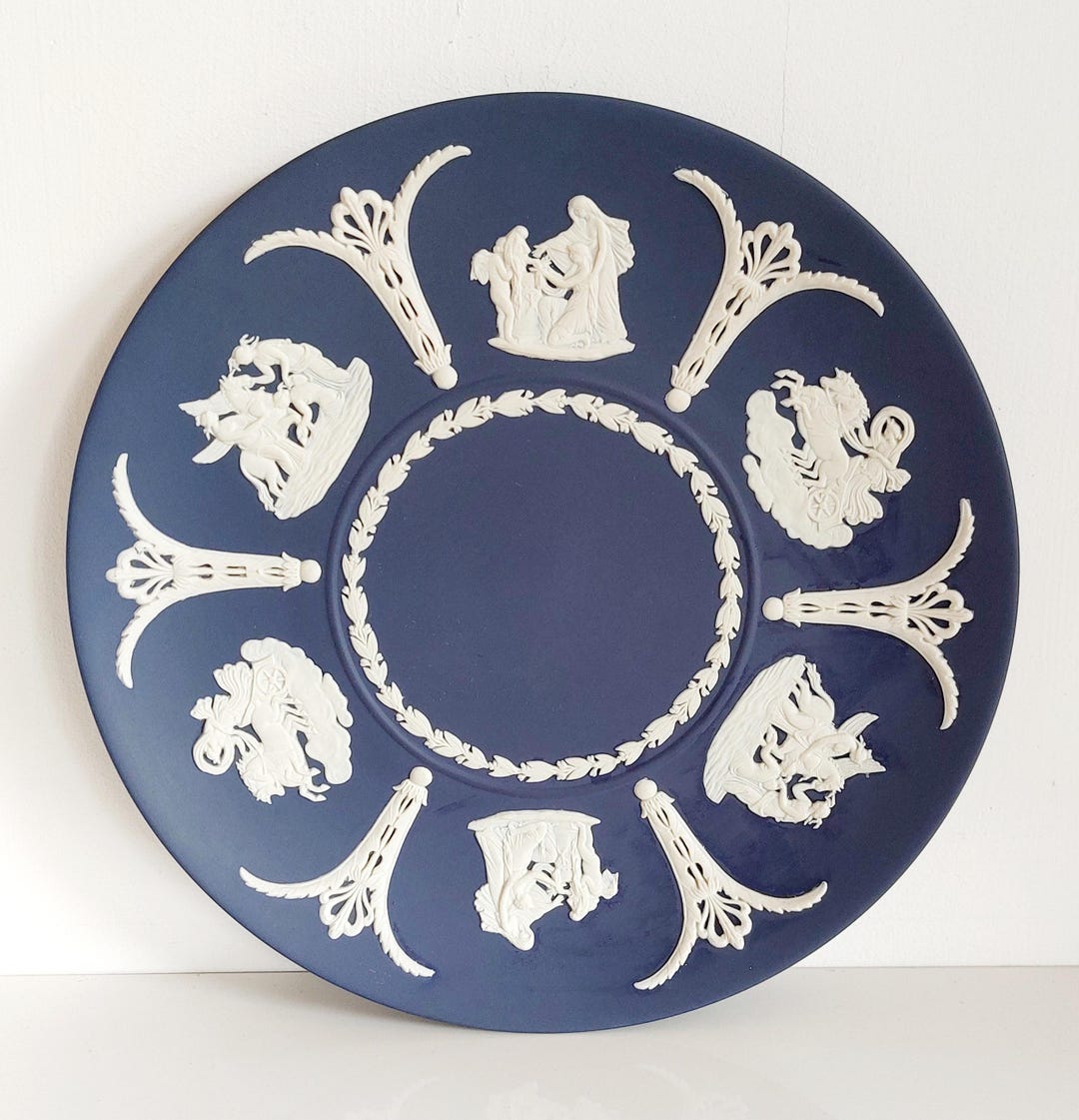 Vintage Wedgwood X1 Portland Blue Jasperware 8