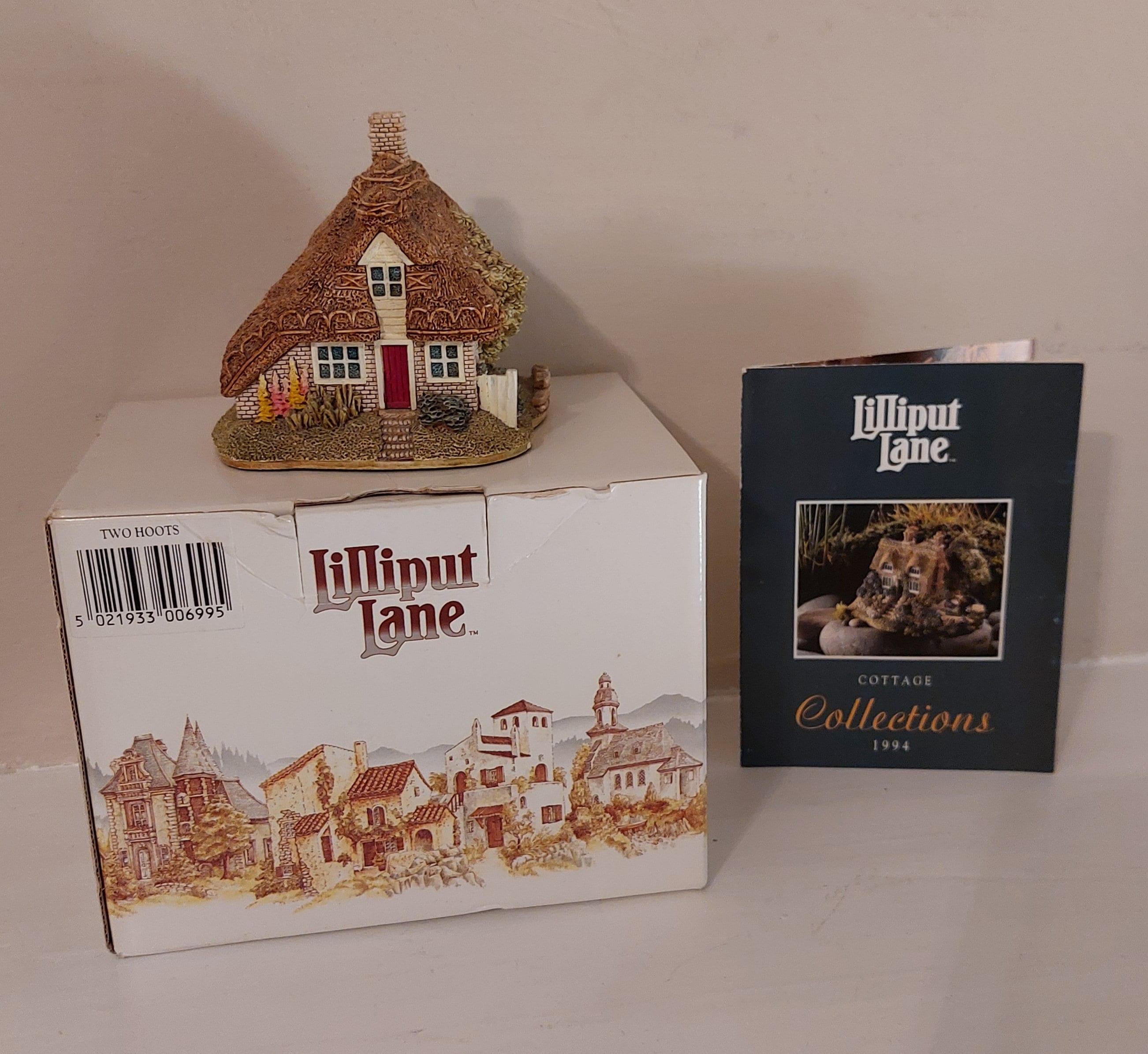 LILLIPUT LANE  Cottage L2541 箱入り Vintage Lilliput Lane Miniature Cottage Two Hoots - Etsy