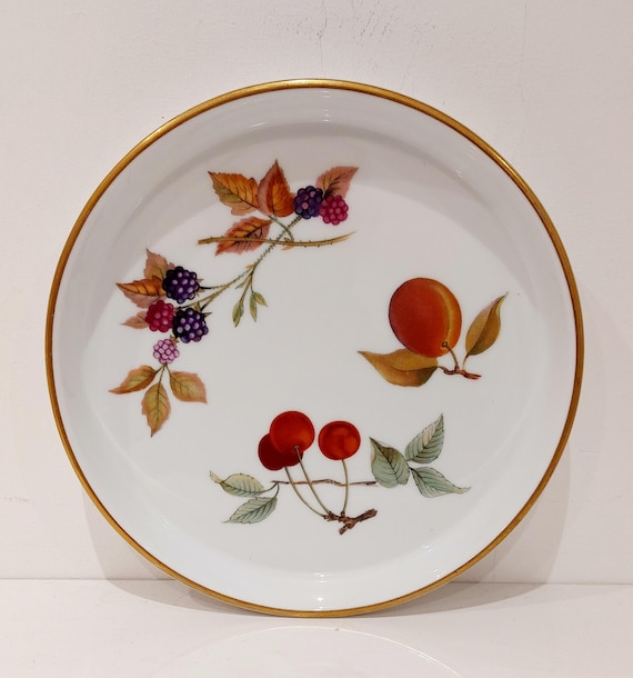 Vintage Royal Worcester Evesham X1 Flan Dish - Etsy