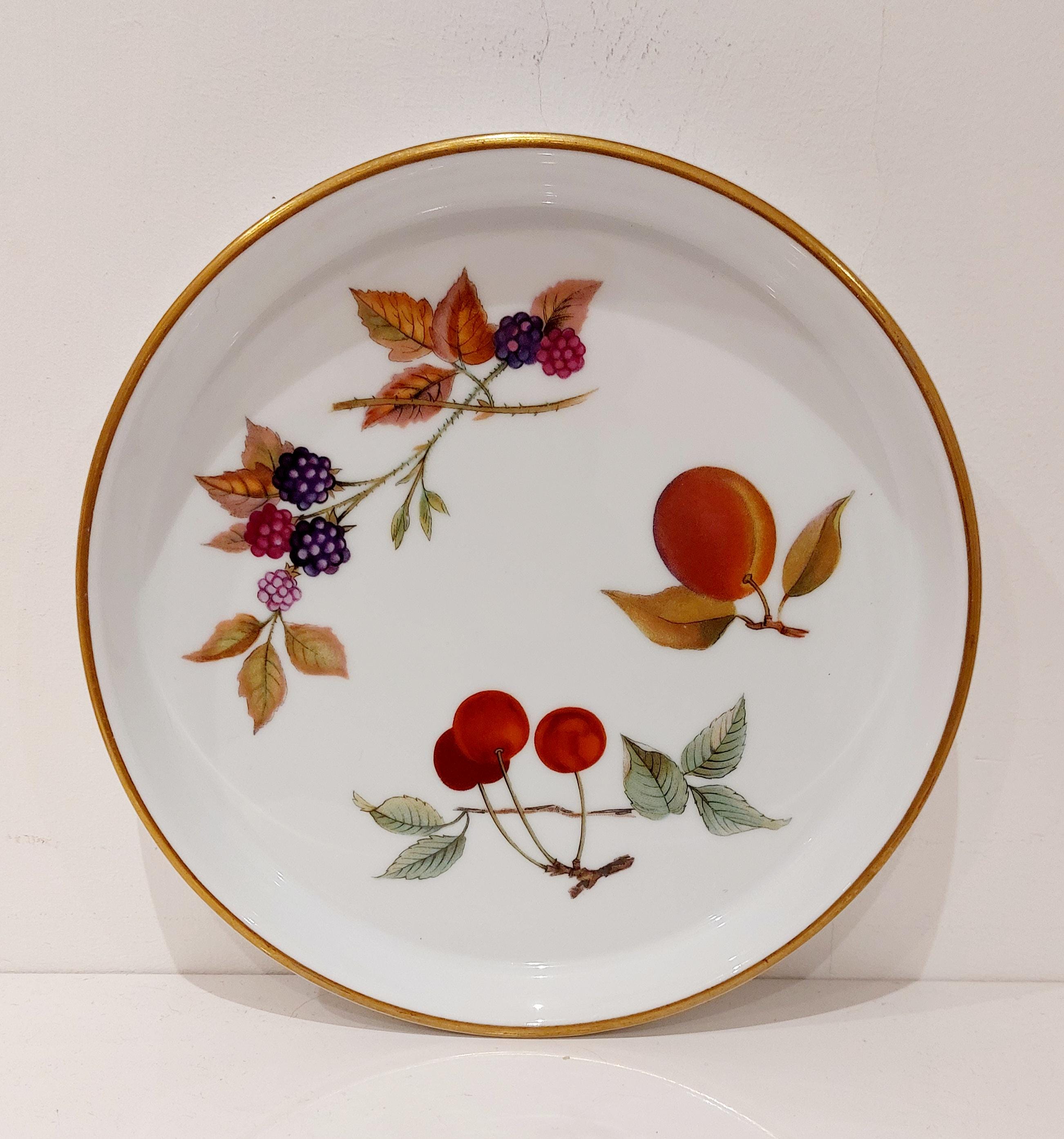 Vintage Royal Worcester Evesham X1 Flan Dish - Etsy