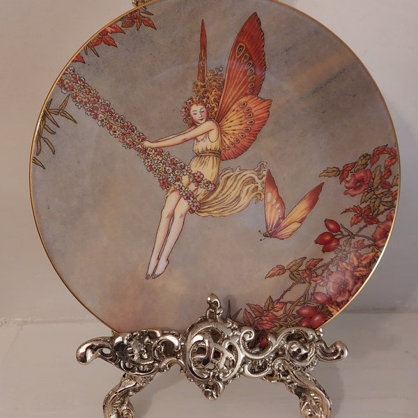 Vintage Royal Worcester Compton and Woodhouse Limited Edition Fairyworld 8" Picture Plate Butterfly Fairy Fairyworld