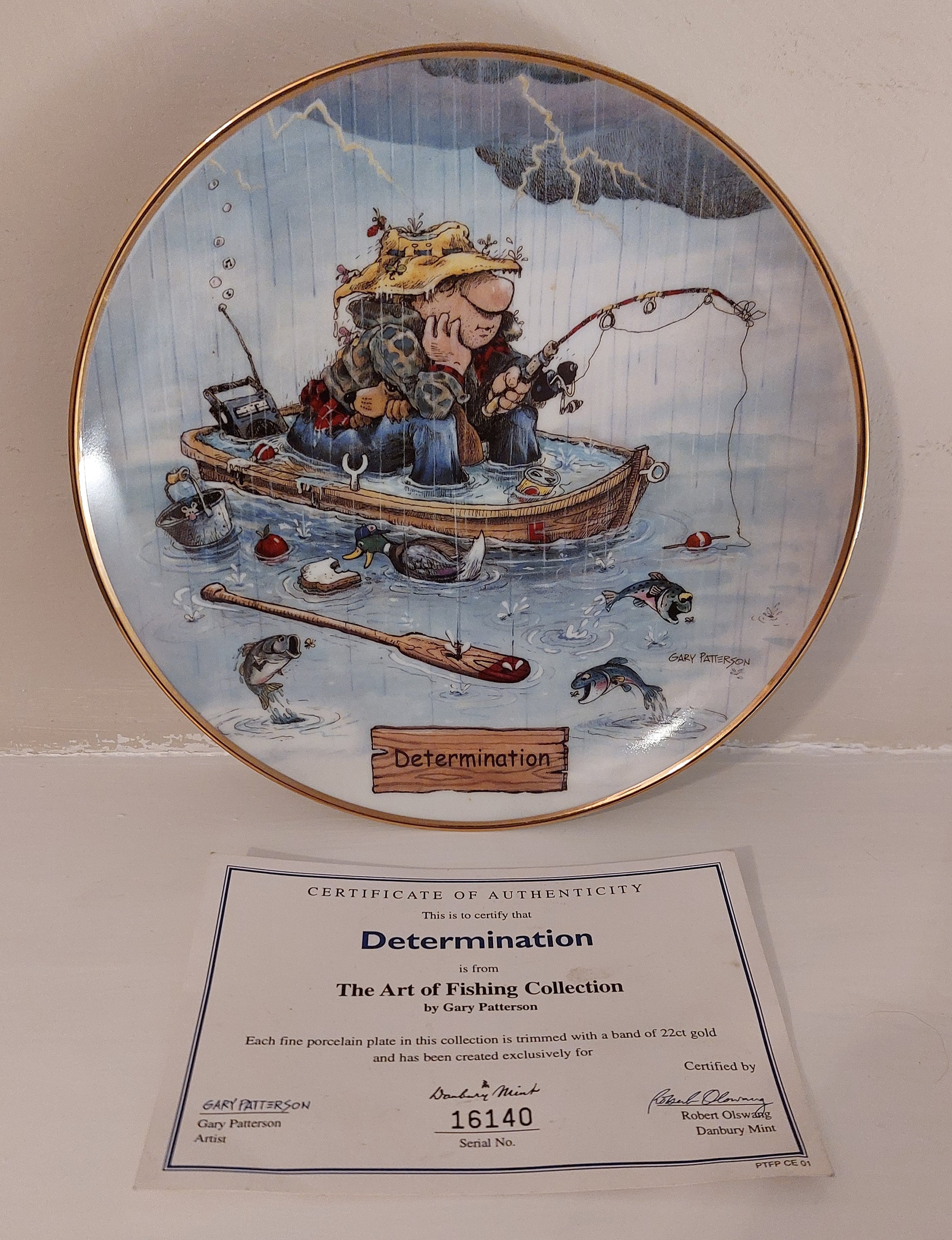 Vintage Danbury Mint the Art of Fishing by Gary Patterson