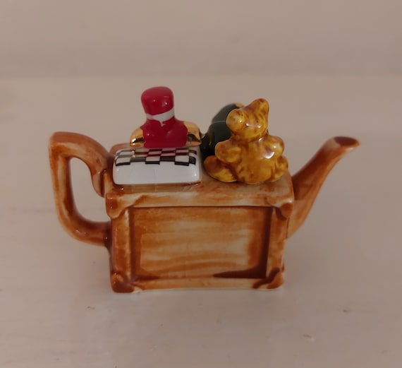 Vintage Paul Cardew Miniature Tiny Teapots Collection of 3 Pieces