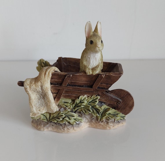 Vintage the World of Beatrix Potter Peter Rabbit in Wheelbarrow - Etsy
