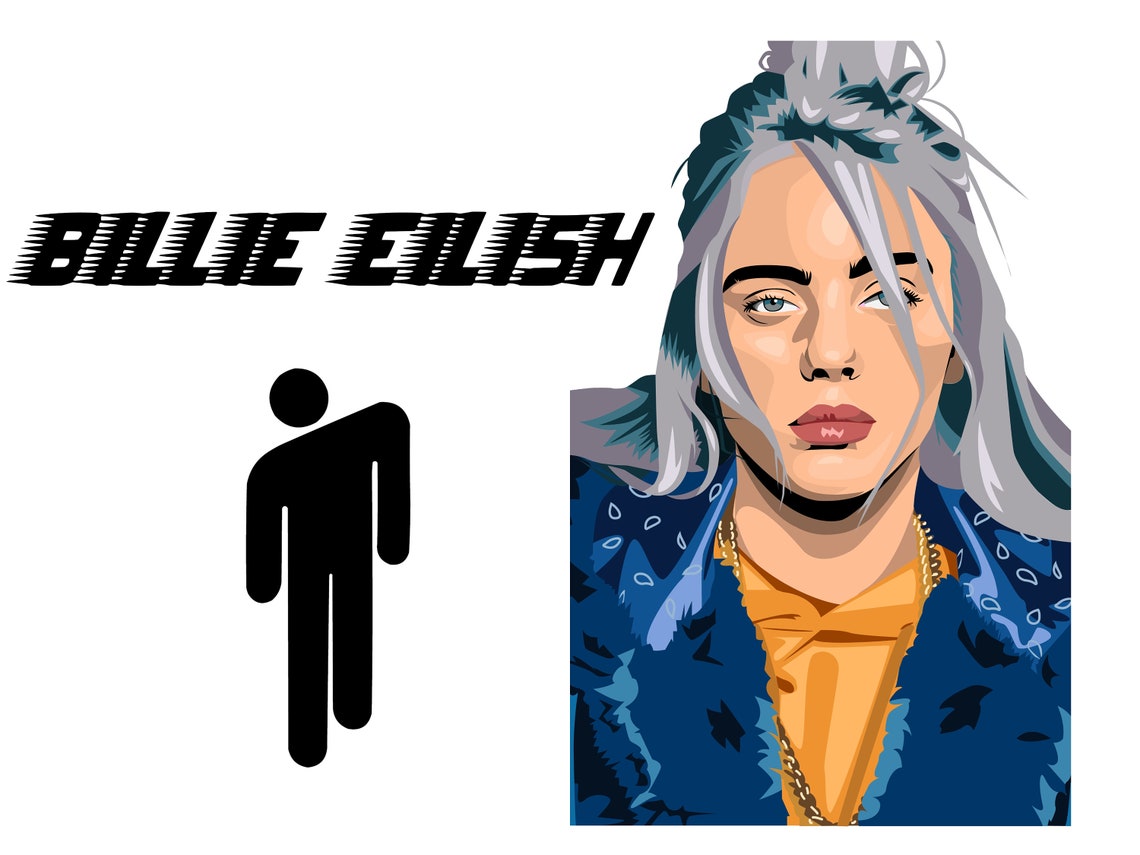 Billie Eilish SVG and PNG / Billie Eilish Art | Etsy