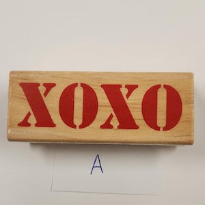 Wood Mounted Rubber Stamps Valentine&#39;s day themed, Crafting WOOD Block Mounted Rubber stamp, Stamps Block, Pick One, Small Crafting Stamps
