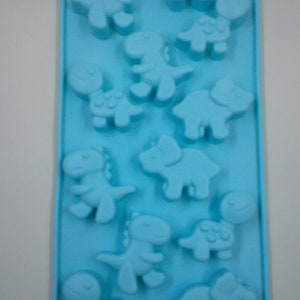 Dino Silicone Chocolate Mould Dinosaur ice Cube Tray Craft Fun