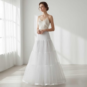 a line wedding dress crinoline Petticoat for a line wedding dress with sleeves