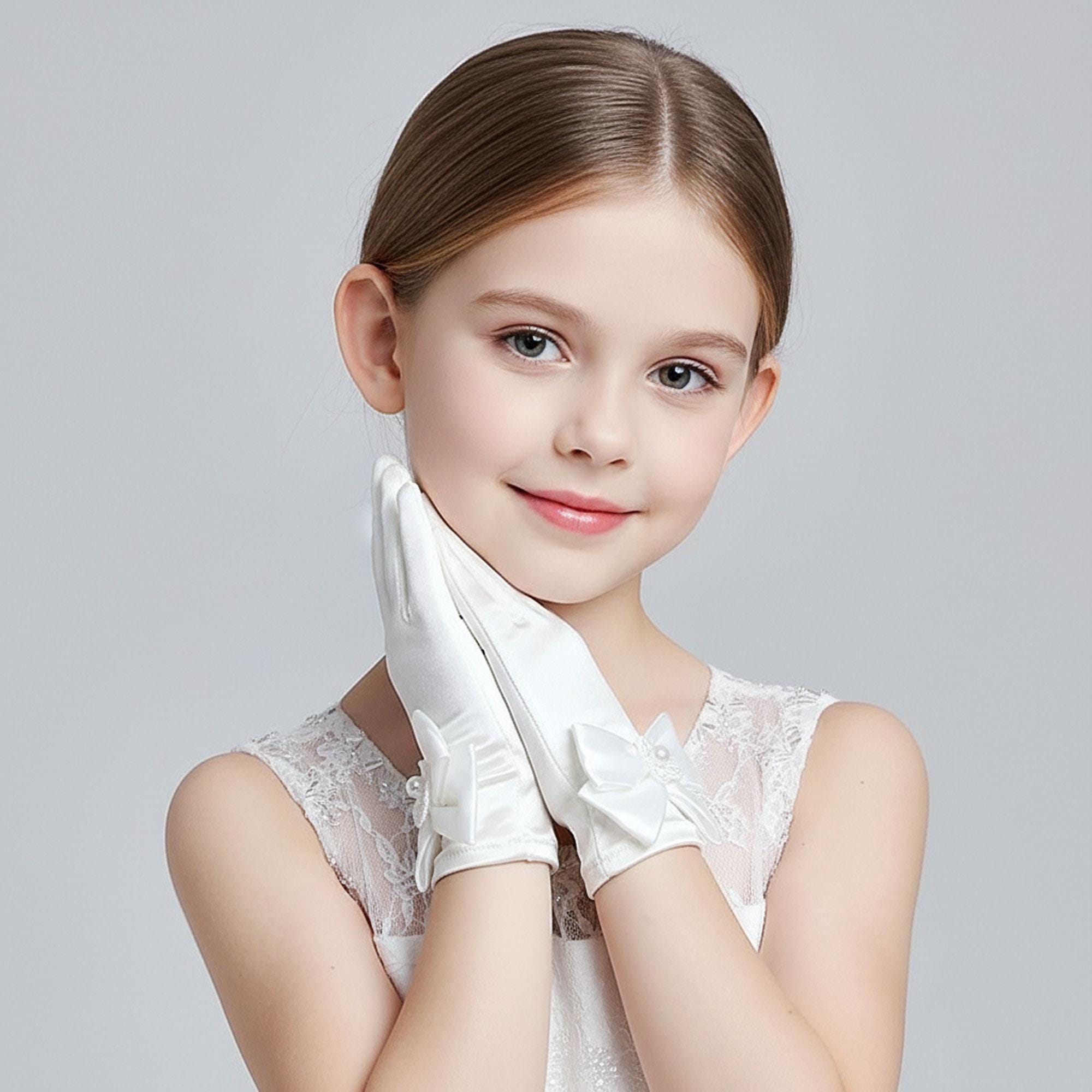 Short White Gloves - Etsy