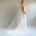 Soft French Tulle Wedding Veil: Long Chapel Length, Cathedral Length,