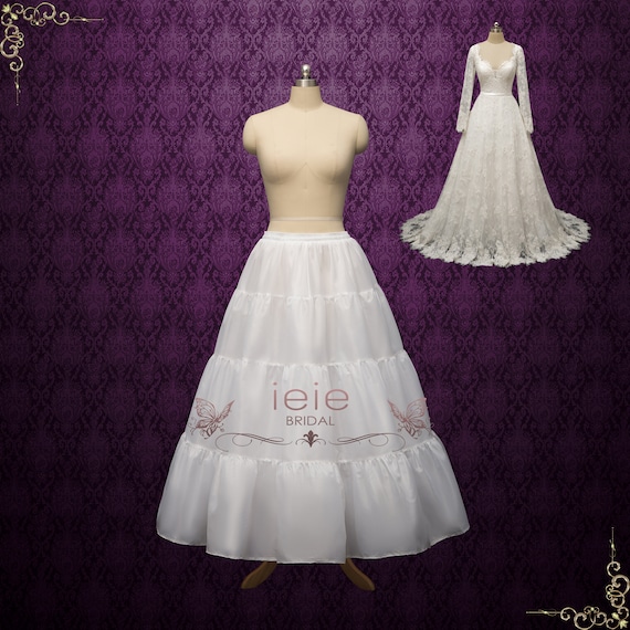 A-Line Wedding Dress Petticoat: Slim Evening Gown Slip