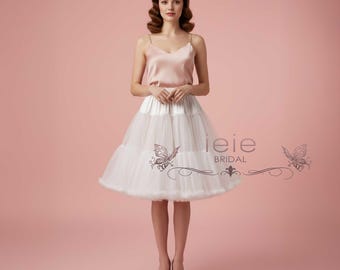 Enagua Rockabilly para vestidos de longitud de té de las décadas de 1950 y 1960 en tallas regulares y grandes