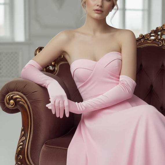 chinese dress ladies Gloved Strapless Prom Gown: Andrea and Leo A1303 Lavender / 2