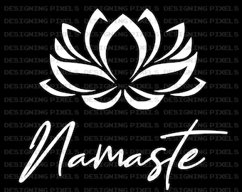 Namaste SVG, Yoga SVG, Namaste Shirt Svg, Namaste Sign Svg, Positive Vibes SVG, Meditation Svg, Cricut Svg, Svg Datei für Cricut & Silhouette