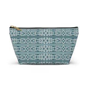 Elegant Patterned Accessory Pouch - Travel Organizer, Makeup Bag, Gift for Her, Jewelry Holder, Toiletries Case