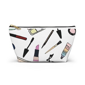 Makeup Accessory Pouch, Cute Cosmetic Organizer, Makeup Bag for Women, Travel Toiletry Clutch, Gift for Beauty Lovers