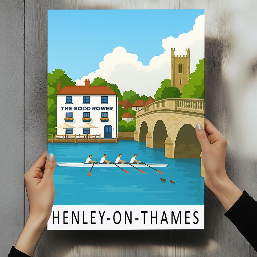 The Rowing Henley Regatta 壁掛けプレート The Rowing Henley Regatta