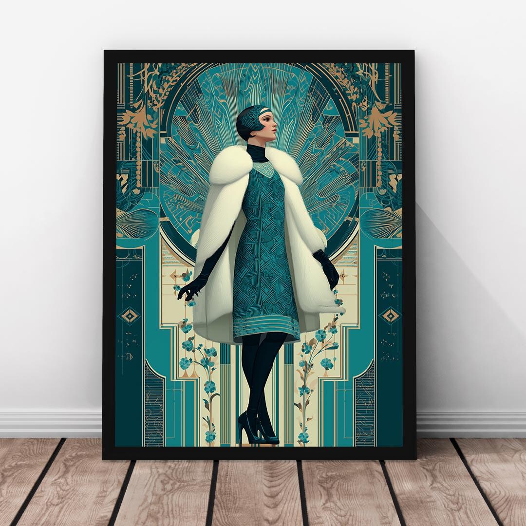 Art Deco Flapper Girl Print | 1920s Jazz Age Glamour - Etsy UK