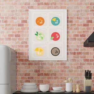 Colorful Cocktail Art Print, Bar Wall Decor, Kitchen Artwork, Drink Poster, Vibrant Home Decor, Tropical Print, Summertime Beach House