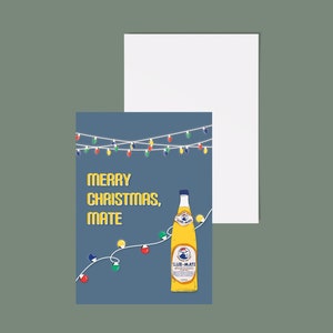 Biglietto natalizio digitale Club Mate, biglietto d'auguri festivo, biglietto di auguri, regalo di Natale unico, cancelleria stagionale, biglietto XMas Mate