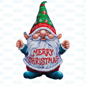 Whimsical Winter Gnome PNG - Cute Gnome Clipart,  Merry Christmas Sublimation Art, Transparent Background Images for Crafts & Designs