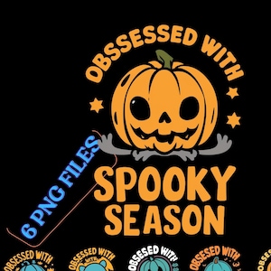 Obsessed with Spooky Season Png, Retro Halloween Png, Halloween 2024 Png, Halloween Sublimation Designs, Pumpkin Png, Spooky Png