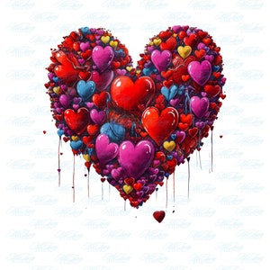 Heart Png, LOVE PNG - Valentine's Day Sublimation Design, Love Printable, Cute Valentine Graphic, Downloadable Design for DIY Projects