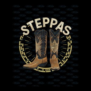 Cowgirl Line Dance PNG Steppas Boots On Da Ground Design do sublimacji i transferów DTF, Western Dance Art Digital Download