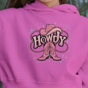 Pink Howdy Cowgirl Boots PNG, Western Cowgirl Designs for Bridesmaids, Valentine&#39;s Day Digital Download, Sublimation Art