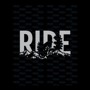 Ride PNG - MTB Rider Design for Mountain Biker Enthusiasts, Instant Download Sublimation Graphic for Sport Riding