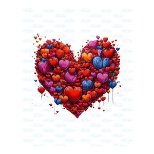Heart Png, LOVE PNG - Valentine's Day Sublimation Design, Love Printable, Cute Valentine Graphic, Downloadable Design for DIY Projects no33