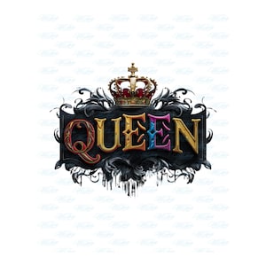 Queen with Crown PNG Sublimation Design, Birthday Party PNG, Birthday Vibes Digital Download, Birthday Queen Art Decor