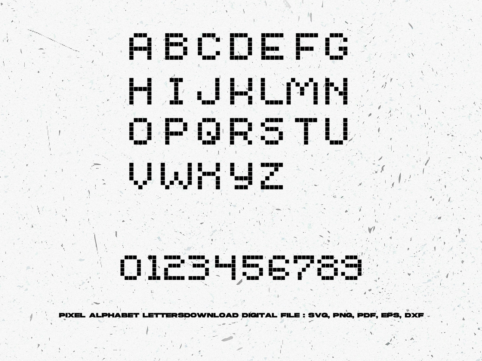 Pixel Alphabet Letters - Etsy