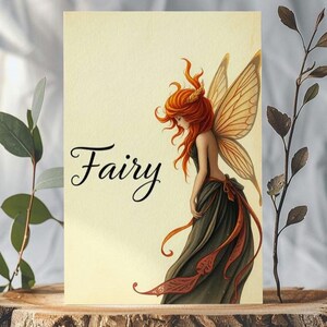 Vintage Fairy Print | Digital Download | Woodland Fairy Art | Classic Whimsical Wall Decor | Printable Vintage Illustration