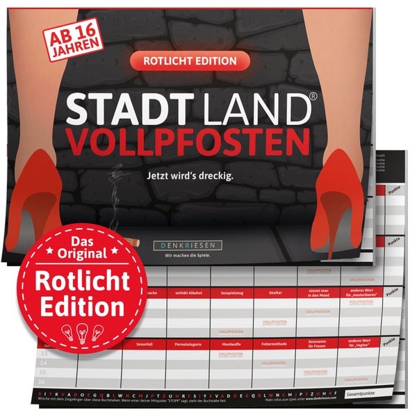 STADT LAND VOLLPFOSTEN® - Rotlicht Edition "Jetzt wird's dreckig."