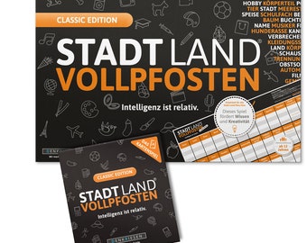 Spar-Set Paul - STADT LAND VOLLPFOSTEN® – Das Kartenspiel und der Spielblock – Classic Edition