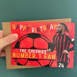 セメニョ ボーンマス カード サッカー バースデー カード AFCB チェリーズ イラオラ