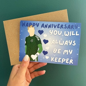 Pickford Everton Card Anniversario Jordan Pickford Calcio Inghilterra Fan EFC Toffees