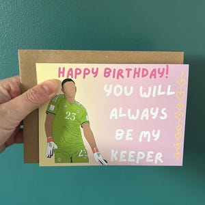 Tarjeta de cumpleaños de Martinez Villa Cumpleaños de Aston Villa Emi Martinez Fanática del fútbol AVFC Argentina Copa América