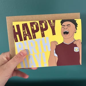 Carte d'anniversaire Watkins Villa Ollie Watkins, fan de football d'Aston Villa AVFC
