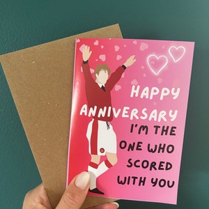 Tarjeta de aniversario de Beckham United Manchester United Inglaterra Fútbol MUFC