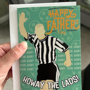 Biglietto d'auguri per la festa del papà di Shearer, NUFC Newcastle United, Alan Shearer, Toon Army