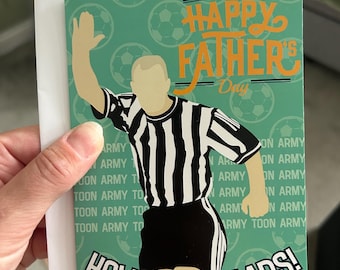 Shearer Fathers Day Card NUFC Newcastle United Alan Shearer Toon Army