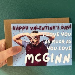 Tarjeta de San Valentín de McGinn Villa John McGinn Fanático del fútbol del Aston Villa AVFC