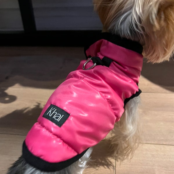 Pink Dog Jacket Etsy