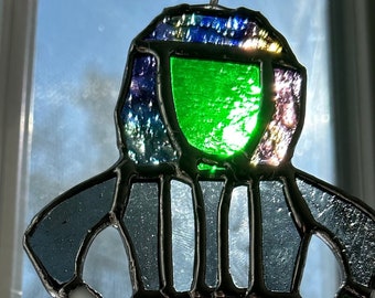 Mini Old Gregg stained glass suncatcher