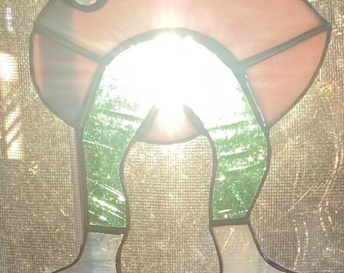 The Subtle Old Gregg Stained Glass Sun Catcher Etsy